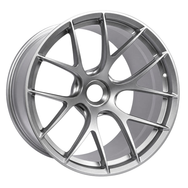 Porsche 992 GT3 Forged Center Lock Wheels – Satin Silver, Set of 4