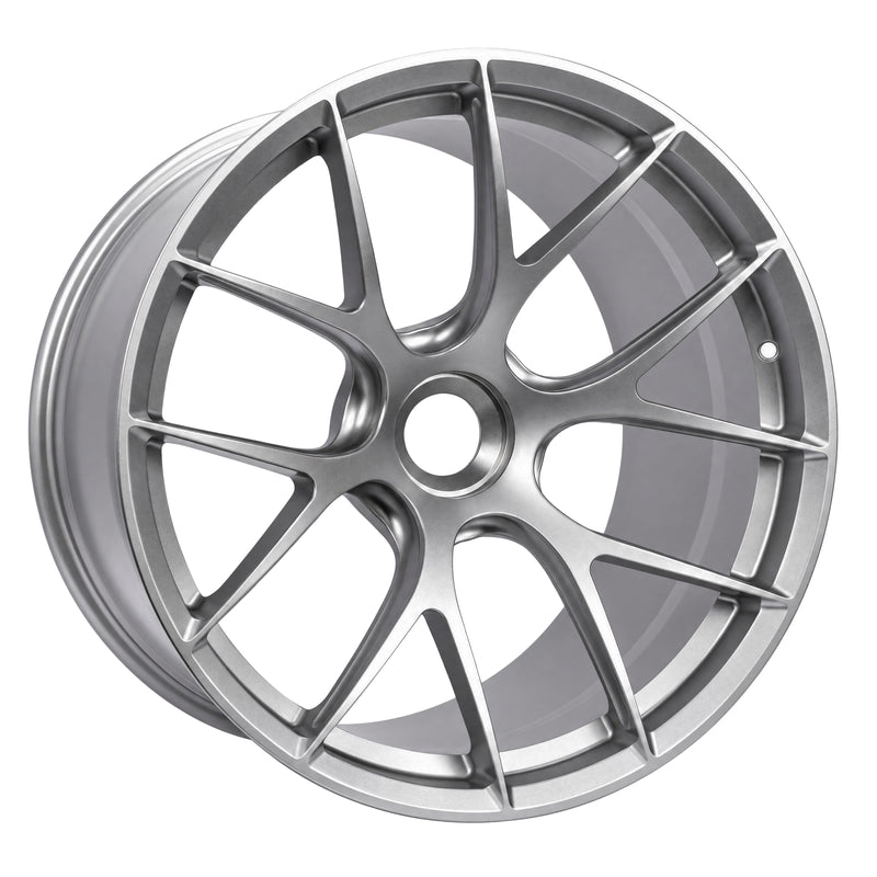 Forged Center Lock Wheels for Porsche 992 GT3 – Satin Silver