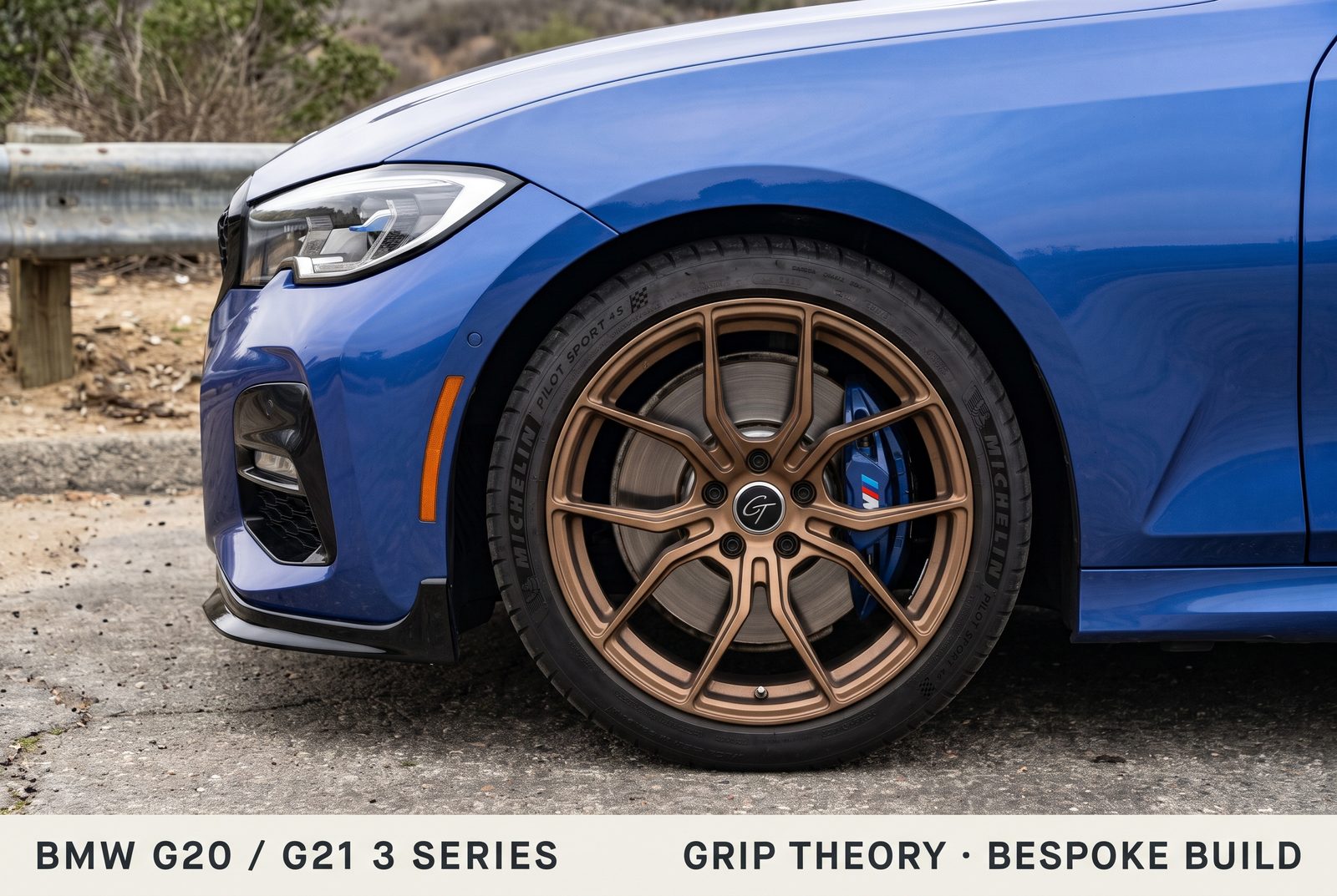 BMW G20 3 Series on bronze Grip Theory forged wheels with Michelin Pilot Sport 4S tires